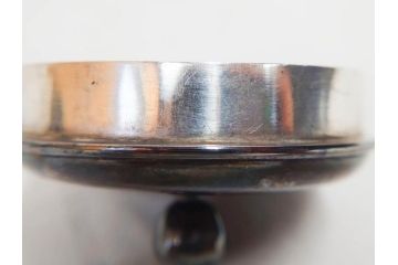 戦前　純銀　359g　重厚感のある銀瓶(煎茶、薬缶、銀水注、湯沸し、茶道具、やかん、水指、急須)(R-078463)
