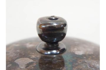 戦前　純銀　359g　重厚感のある銀瓶(煎茶、薬缶、銀水注、湯沸し、茶道具、やかん、水指、急須)(R-078463)