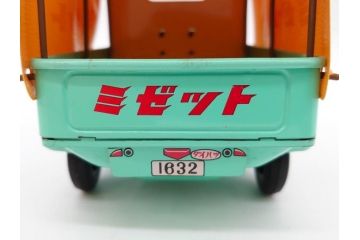 ダイハツ　ミゼット　DKA型　ブリキ製ミニカー(日本製、大阪ブリキ玩具資料室、おもちゃ、玩具、車、乗り物、オート三輪、外箱付き、説明書付き)(R-078467)