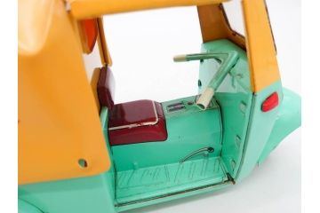 ダイハツ　ミゼット　DKA型　ブリキ製ミニカー(日本製、大阪ブリキ玩具資料室、おもちゃ、玩具、車、乗り物、オート三輪、外箱付き、説明書付き)(R-078467)
