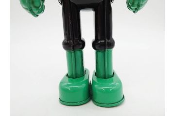 ビリケン商会　デビルマン　仮面ライダー　ブリキのおもちゃ2点セット(石森プロ、永井 豪、ゼンマイ歩行、フィギュア、人形、玩具、特撮、ヒーロー、外箱付き、日本製)(R-078468)