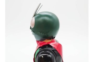 ビリケン商会　デビルマン　仮面ライダー　ブリキのおもちゃ2点セット(石森プロ、永井 豪、ゼンマイ歩行、フィギュア、人形、玩具、特撮、ヒーロー、外箱付き、日本製)(R-078468)