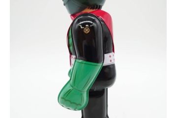 ビリケン商会　デビルマン　仮面ライダー　ブリキのおもちゃ2点セット(石森プロ、永井 豪、ゼンマイ歩行、フィギュア、人形、玩具、特撮、ヒーロー、外箱付き、日本製)(R-078468)