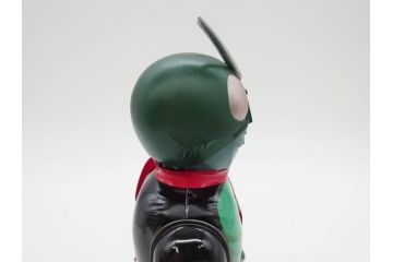 ビリケン商会　デビルマン　仮面ライダー　ブリキのおもちゃ2点セット(石森プロ、永井 豪、ゼンマイ歩行、フィギュア、人形、玩具、特撮、ヒーロー、外箱付き、日本製)(R-078468)