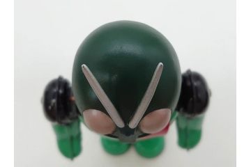 ビリケン商会　デビルマン　仮面ライダー　ブリキのおもちゃ2点セット(石森プロ、永井 豪、ゼンマイ歩行、フィギュア、人形、玩具、特撮、ヒーロー、外箱付き、日本製)(R-078468)