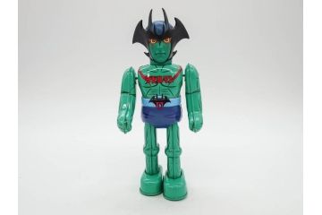 ビリケン商会　デビルマン　仮面ライダー　ブリキのおもちゃ2点セット(石森プロ、永井 豪、ゼンマイ歩行、フィギュア、人形、玩具、特撮、ヒーロー、外箱付き、日本製)(R-078468)