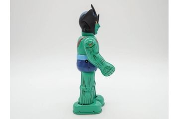 ビリケン商会　デビルマン　仮面ライダー　ブリキのおもちゃ2点セット(石森プロ、永井 豪、ゼンマイ歩行、フィギュア、人形、玩具、特撮、ヒーロー、外箱付き、日本製)(R-078468)