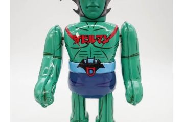 ビリケン商会　デビルマン　仮面ライダー　ブリキのおもちゃ2点セット(石森プロ、永井 豪、ゼンマイ歩行、フィギュア、人形、玩具、特撮、ヒーロー、外箱付き、日本製)(R-078468)