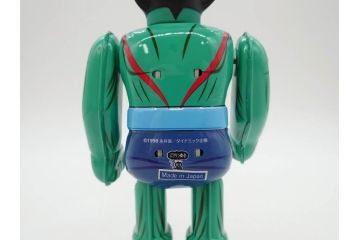 ビリケン商会　デビルマン　仮面ライダー　ブリキのおもちゃ2点セット(石森プロ、永井 豪、ゼンマイ歩行、フィギュア、人形、玩具、特撮、ヒーロー、外箱付き、日本製)(R-078468)