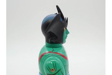ビリケン商会　デビルマン　仮面ライダー　ブリキのおもちゃ2点セット(石森プロ、永井 豪、ゼンマイ歩行、フィギュア、人形、玩具、特撮、ヒーロー、外箱付き、日本製)(R-078468)