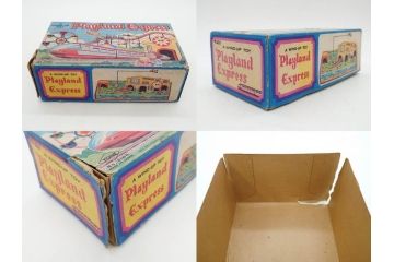 NEWS-BOY　三輪車(VELOCIPEDE)　ACROBAT MONKEY　WHISTLING SPACE TOP SET　ジャンピングコマ　かんらん車　Playland Express　のりものあそび　FAIRYLAND TRAIN SET　HIGHWAY SET　ブリキのおもちゃ10点セット(猿、遊園地、観覧車、乗り物、ゼンマイ歩行、フィギュア、人形、玩具、日本製)(R-078506)