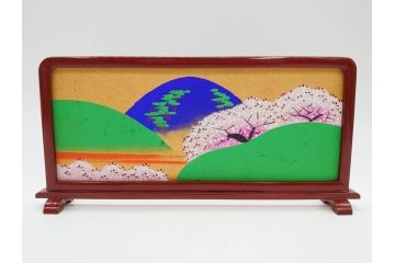 ビンテージ　木目込み人形　十五人揃　細部まで職人のこだわりを感じる可愛らしい五段雛飾り(ヴィンテージ、三越、雛人形、ひな人形、雛壇、段飾、置物、ケース付、外箱付き)(R-078507)