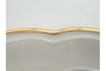 ビンテージ　フランス　BERNARDAUD(ベルナルド)　LIMOGES(リモージュ)　上品な金彩が美しいプレート(B&C、鳳凰、草花、エリザベス女王、記念モデル、ヴィンテージ、大皿、皿、飾り皿、洋食器)(R-078508)