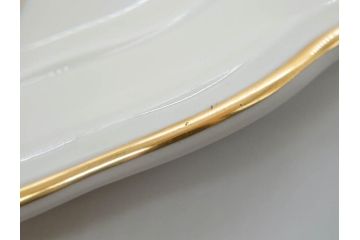 ビンテージ　フランス　BERNARDAUD(ベルナルド)　LIMOGES(リモージュ)　上品な金彩が美しいプレート(B&C、鳳凰、草花、エリザベス女王、記念モデル、ヴィンテージ、大皿、皿、飾り皿、洋食器)(R-078508)