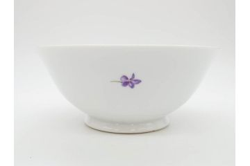 オールドノリタケ　NORITAKE　ヤジロベー印　可憐なスミレのデザインが可愛らしいボウル&プレート5枚セット(日本陶器會社、菫、花、フラワー、皿、深皿、中皿、なます皿、どんぶり、洋食器)(R-078514)