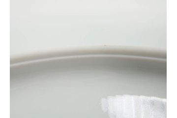 ビンテージ　フランス　LIMOGES　リモージュ　GIRAUD(ジロー)　淡い色彩で描かれた花のデザインが可愛らしいプレート2枚セット(ヴィンテージ、貝皿、シェル、中皿、大皿、変形皿、磁器、洋食器)(R-078515)