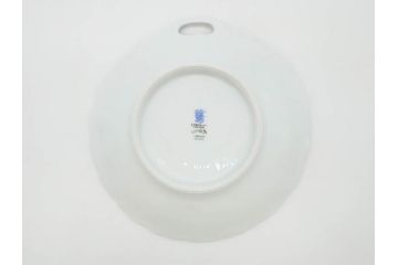 ビンテージ　フランス　LIMOGES　リモージュ　GIRAUD(ジロー)　淡い色彩で描かれた花のデザインが可愛らしいプレート2枚セット(ヴィンテージ、貝皿、シェル、中皿、大皿、変形皿、磁器、洋食器)(R-078515)