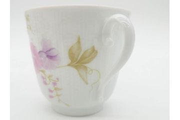 ビンテージ　フランス　LIMOGES　リモージュ　GIRAUD(ジロー)　淡い色彩で描かれた花のデザインが可愛らしいカップ&ソーサー5客セット(C&S、ヴィンテージ、花柄、フラワー、磁器、洋食器)(R-078517)