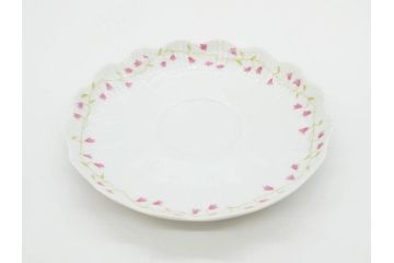 ビンテージ　フランス　LIMOGES　リモージュ　GIRAUD(ジロー)　淡い色彩で描かれた花のデザインが可愛らしいカップ&ソーサー5客セット(C&S、ヴィンテージ、花柄、フラワー、磁器、洋食器)(R-078517)