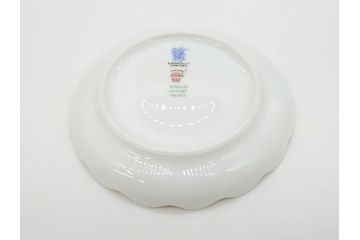 ビンテージ　フランス　LIMOGES　リモージュ　GIRAUD(ジロー)　淡い色彩で描かれた花のデザインが可愛らしいカップ&ソーサー5客セット(C&S、ヴィンテージ、花柄、フラワー、磁器、洋食器)(R-078517)