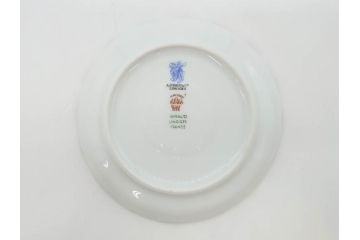 ビンテージ　フランス　LIMOGES　リモージュ　GIRAUD(ジロー)　淡い色彩で描かれた花のデザインが可愛らしいカップ&ソーサー5客セット(C&S、ヴィンテージ、花柄、フラワー、磁器、洋食器)(R-078517)