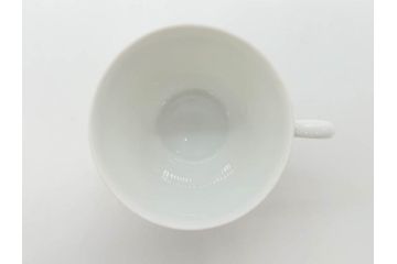 ビンテージ　フランス　LIMOGES　リモージュ　GIRAUD(ジロー)　淡い色彩で描かれた花のデザインが可愛らしいデミタスカップ&ソーサー2客・エッグカップ5客セット(ヴィンテージ、花柄、フラワー、磁器、プレート、洋食器)(R-078518)