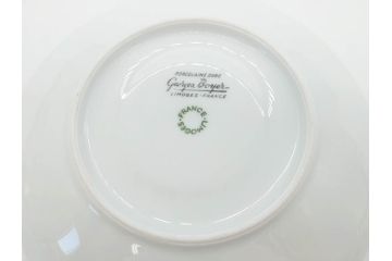 フランス　LIMOGES(リモージュ)　Georges Boyer(ジョルジュ ボワイエ)　気品漂うティーカップ&ソーサー5客セット(バラ、薔薇、ローズ、C&S、磁器、金彩、洋食器)(R-078519)
