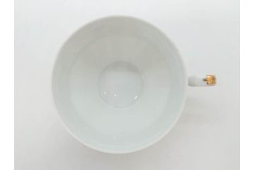 フランス　LIMOGES(リモージュ)　Georges Boyer(ジョルジュ ボワイエ)　気品漂うティーカップ&ソーサー4客セット(バラ、薔薇、ローズ、C&S、磁器、金彩、洋食器)(R-078520)