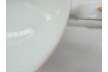 フランス　LIMOGES(リモージュ)　Georges Boyer(ジョルジュ ボワイエ)　気品漂うティーカップ&ソーサー4客セット(バラ、薔薇、ローズ、C&S、磁器、金彩、洋食器)(R-078520)