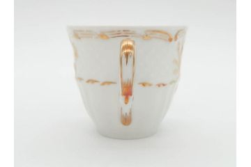 フランス　LIMOGES(リモージュ)　Georges Boyer(ジョルジュ ボワイエ)　気品漂うコーヒーカップ&ソーサー5客セット(C&S、バラ、薔薇、ローズ、磁器、金彩、洋食器)(R-078521)