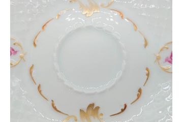 フランス　LIMOGES(リモージュ)　Georges Boyer(ジョルジュ ボワイエ)　気品漂うコーヒーカップ&ソーサー5客セット(C&S、バラ、薔薇、ローズ、磁器、金彩、洋食器)(R-078521)