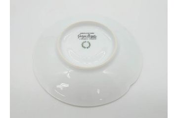フランス　LIMOGES(リモージュ)　Georges Boyer(ジョルジュ ボワイエ)　気品漂うコーヒーカップ&ソーサー5客セット(C&S、バラ、薔薇、ローズ、磁器、金彩、洋食器)(R-078521)