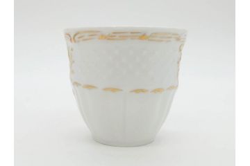 フランス　LIMOGES(リモージュ)　Georges Boyer(ジョルジュ ボワイエ)　気品漂うコーヒーカップ&ソーサー4客セット(C&S、バラ、薔薇、ローズ、磁器、金彩、洋食器)(R-078522)