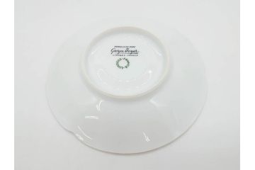 フランス　LIMOGES(リモージュ)　Georges Boyer(ジョルジュ ボワイエ)　気品漂うコーヒーカップ&ソーサー4客セット(C&S、バラ、薔薇、ローズ、磁器、金彩、洋食器)(R-078522)