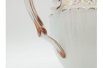 フランス　LIMOGES(リモージュ)　Georges Boyer(ジョルジュ ボワイエ)　バラの絵付けが上品なティーポット(薔薇、ローズ、磁器、金彩、洋食器)(R-078523)