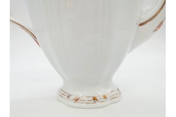 フランス　LIMOGES(リモージュ)　Georges Boyer(ジョルジュ ボワイエ)　バラの絵付けが上品なティーポット(薔薇、ローズ、磁器、金彩、洋食器)(R-078523)