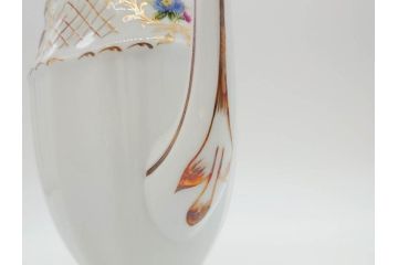フランス　LIMOGES(リモージュ)　Georges Boyer(ジョルジュ ボワイエ)　バラの絵付けが上品なティーポット(薔薇、ローズ、磁器、金彩、洋食器)(R-078523)
