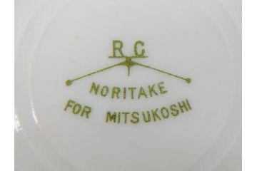 オールドノリタケ　NORITAKE　三越　ヤジロベー印　柔らかい色彩の花のデザインが可愛らしいミニプレート6枚セット(花、フラワー、小皿、豆皿、磁器、洋食器)(R-078524)