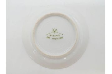 オールドノリタケ　NORITAKE　三越　ヤジロベー印　柔らかい色彩の花のデザインが可愛らしいミニプレート6枚セット(花、フラワー、小皿、豆皿、磁器、洋食器)(R-078524)