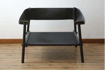 中古　アスプルンド(ASPLUND)取り扱い　emu(エミュー)　TERRAMARE(テラマーレ)　1P SOFA　シックでスタイリッシュなデザインが目を惹く1人掛けソファ(一人掛け、アームチェア、椅子、イス)(R-078580)