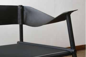 中古　アスプルンド(ASPLUND)取り扱い　emu(エミュー)　TERRAMARE(テラマーレ)　1P SOFA　シックでスタイリッシュなデザインが目を惹く1人掛けソファ(一人掛け、アームチェア、椅子、イス)(R-078580)
