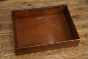 中古　美品　イギリス高級家具　THEODORE ALEXANDER(セオドア・アレキサンダー)　クラシカルで上品な佇まいが魅力的な引き出し付きサイドテーブル(コンソールテーブル、エンドテーブル、ナイトテーブル、英国)(定価約30万円)(R-078583)