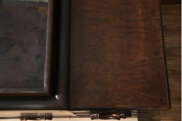 和製アンティーク　特大!!　上品な佇まいが和の雰囲気を引き立てる江戸前長火鉢(囲炉裏、木製火鉢)(R-078585)