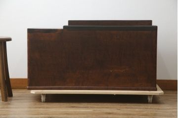 和製アンティーク　特大!!　上品な佇まいが和の雰囲気を引き立てる江戸前長火鉢(囲炉裏、木製火鉢)(R-078585)