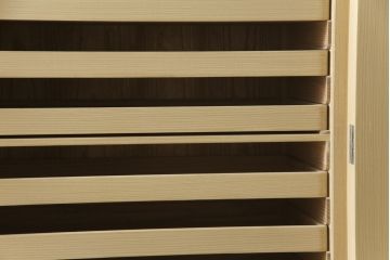 中古　美品!!　さが美　伝統工芸士 東樹義明　上質な和の空間づくりにおすすめな加茂総桐箪笥(胴厚、和タンス、桐たんす、収納箪笥、衣装箪笥、着物箪笥)(R-078587)