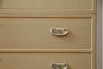 中古　美品!!　さが美　伝統工芸士 東樹義明　上質な和の空間づくりにおすすめな加茂総桐箪笥(胴厚、和タンス、桐たんす、収納箪笥、衣装箪笥、着物箪笥)(R-078587)