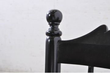和製ビンテージ　松本民芸家具　#16型スピンドルチェア　ゆったりと座れるダイニングチェア3脚セット(板座チェア、椅子、イス、ヴィンテージ)(定価3脚で約30万円)(R-078596)