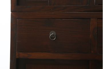 中古　美品　和の空間作りにおすすめの両面使いできる4分割階段箪笥(和箪笥、和タンス、収納箪笥)(R-078618)