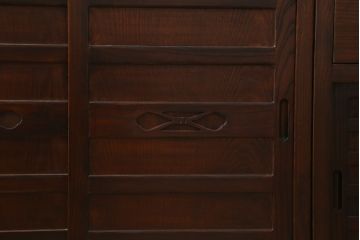 中古　美品　和の空間作りにおすすめの両面使いできる4分割階段箪笥(和箪笥、和タンス、収納箪笥)(R-078618)
