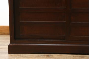 中古　美品　和の空間作りにおすすめの両面使いできる4分割階段箪笥(和箪笥、和タンス、収納箪笥)(R-078618)